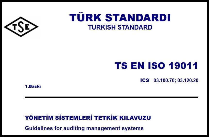 TSE ISO 19011 2018 Yönetim Sistemleri Tetkik Kılavuzu